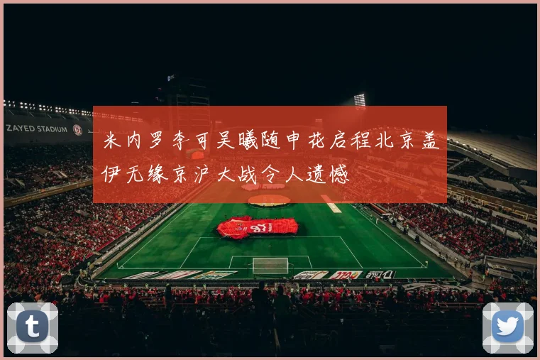 米内罗李可吴曦随申花启程北京盖伊无缘京沪大战令人遗憾